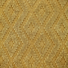 Jacquard Diamond Pattern Decorative Mustard Yellow Throw Pillow