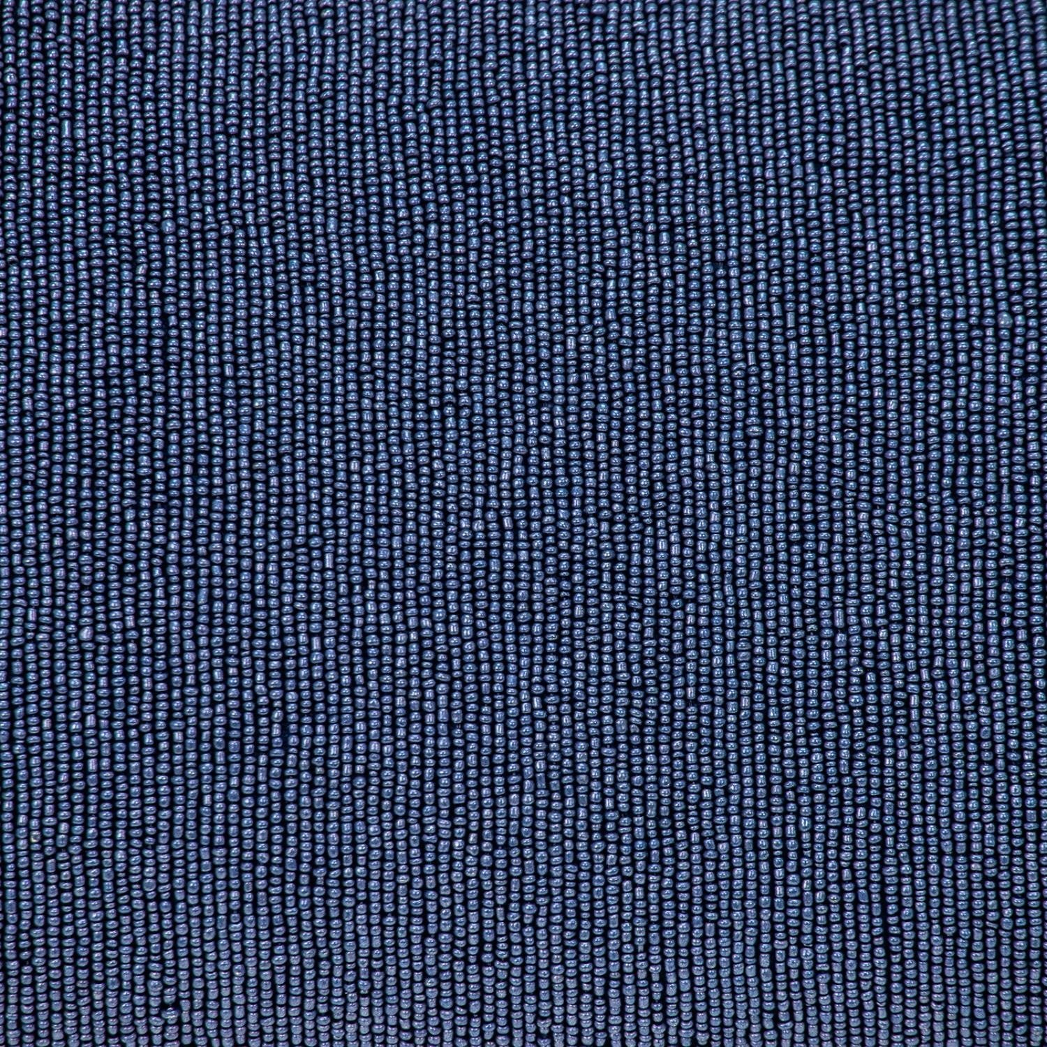 Shimmering Blue Beaded Luxury Throw Pillow