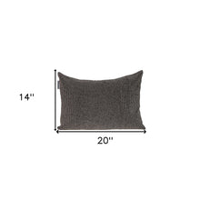 Shimmering Gray Beaded Luxury Throw Pillow