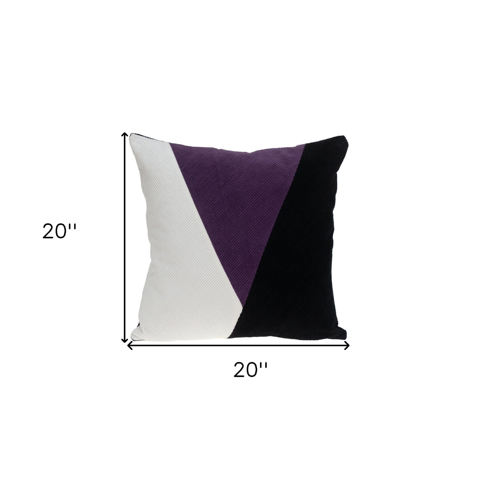 Multicolor Purple Highlight Soft Touch Throw Pillow