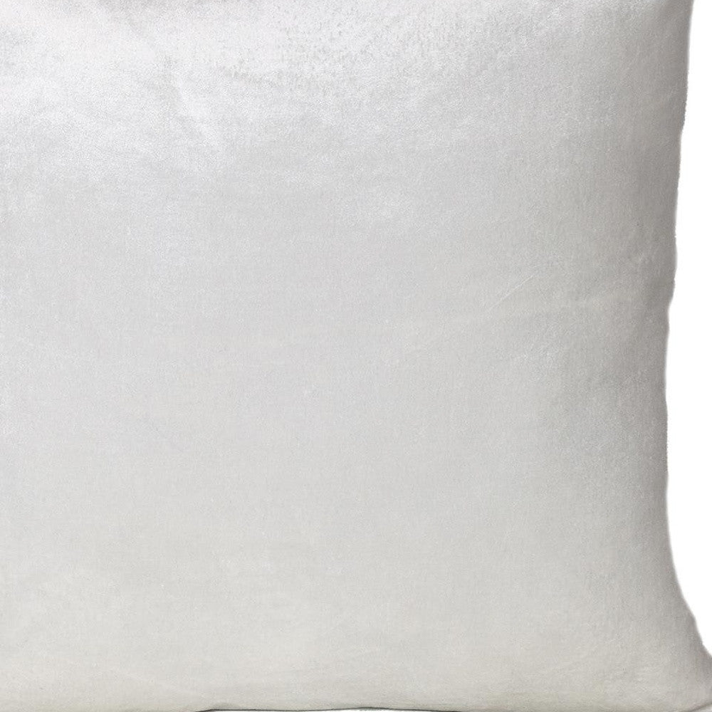 Classic 18" Solid Color White Soft Touch Throw Pillow