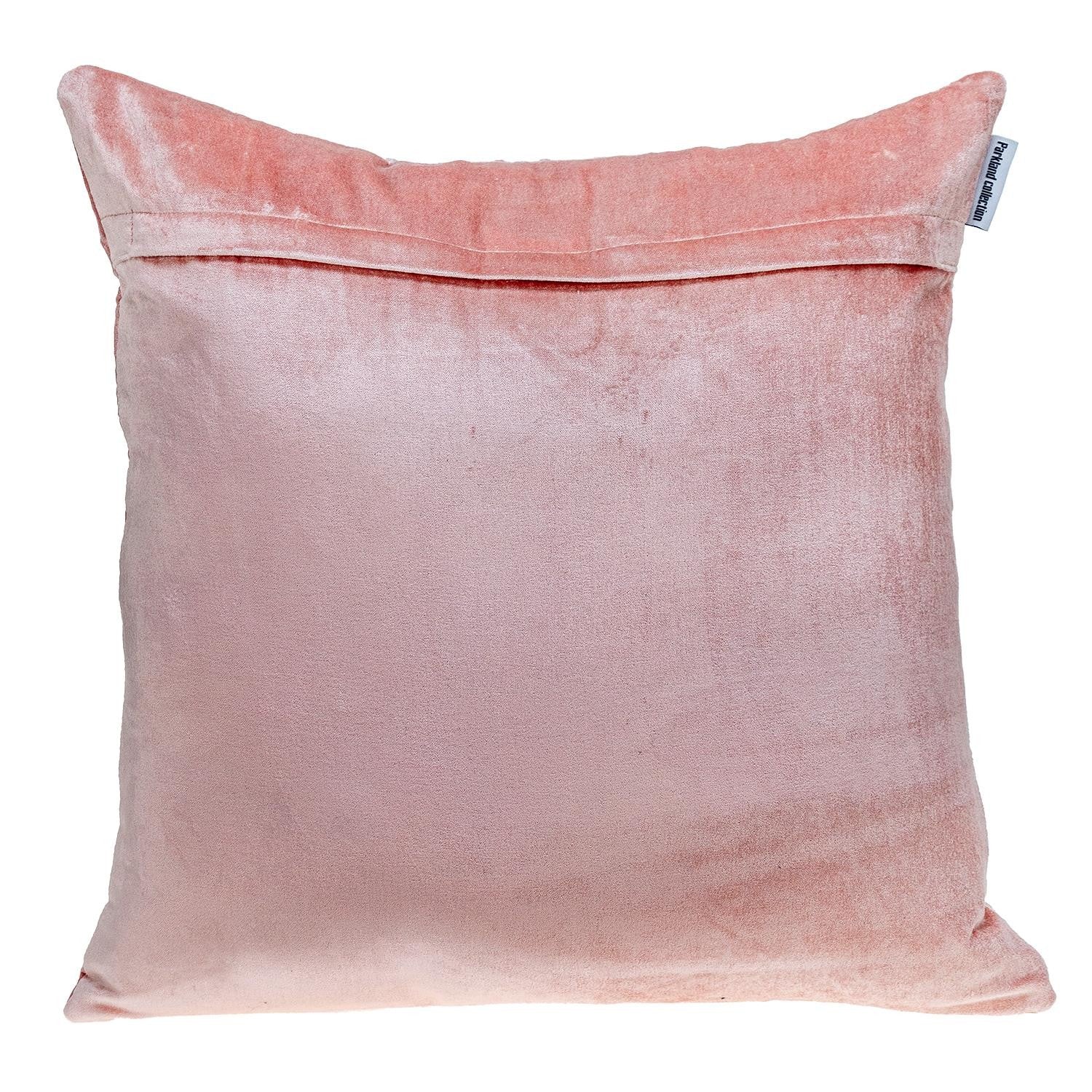 Quilted Velvet Arrows Pink Decorative Throw Pillow