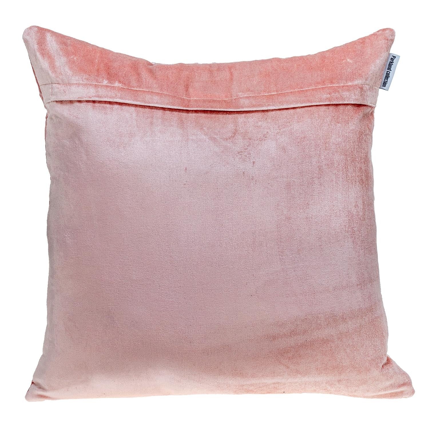 Quilted Velvet Arrows Pink Decorative Throw Pillow