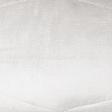 Quilted White Velvet Lumbar Throw Pillow