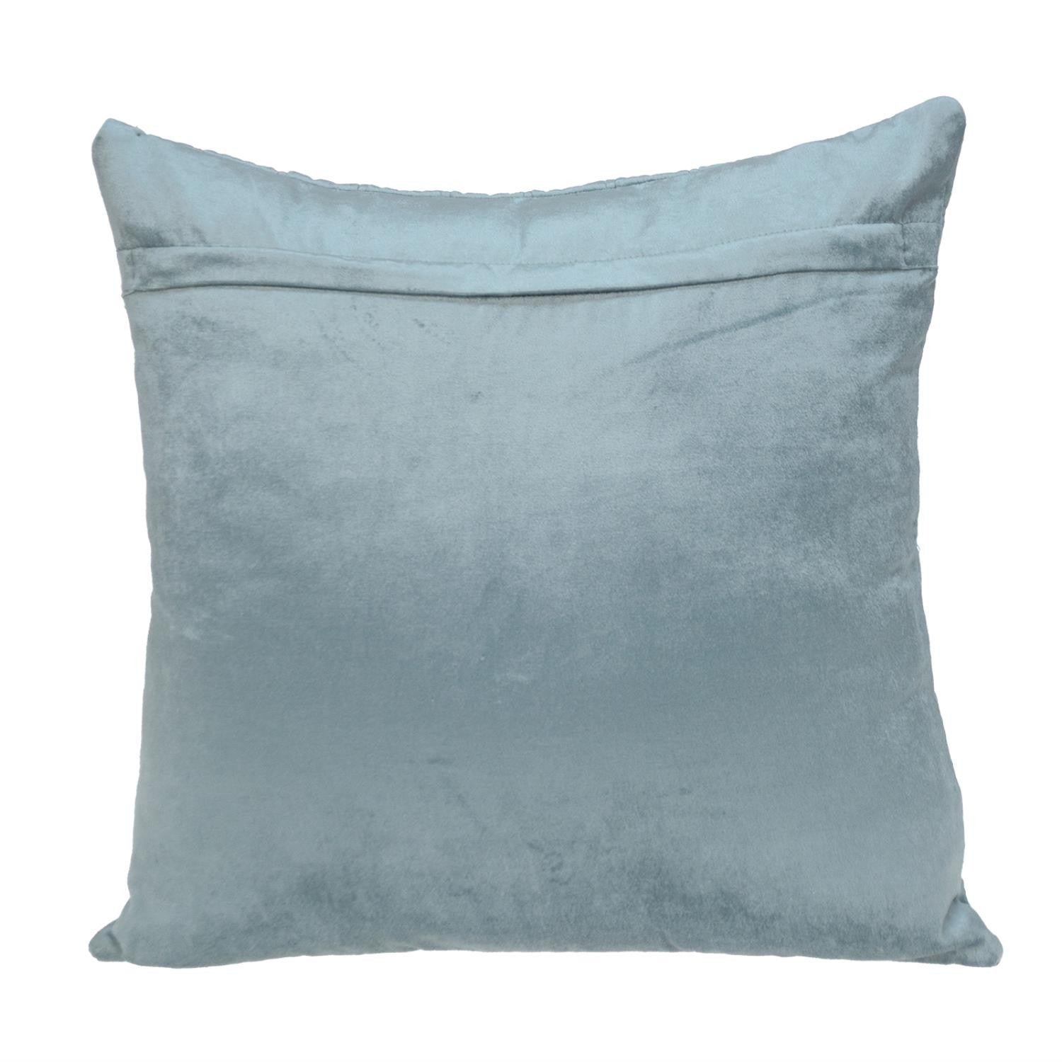 Gray Quilted Decorative Throw Pillow