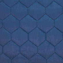 海軍藍色簇絨天鵝絨絎縫腰枕