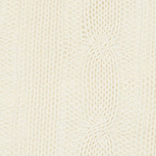 Ivory Knit Sweater Stripe Down Throw Pillow