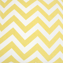 Yellow Ivory Chevron Down Filled Throw Pillow