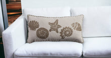 Khaki Ivory Decorative Lumbar Pillow