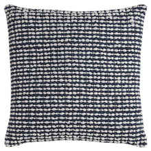 20 X 20 Navy Blue Zippered 100% Cotton Throw Pillow