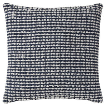 20 X 20 Navy Blue Zippered 100% Cotton Throw Pillow