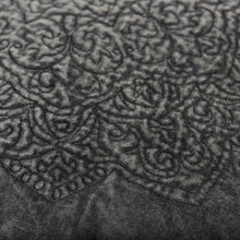 Dark Gray Central Medallion Throw Pillow