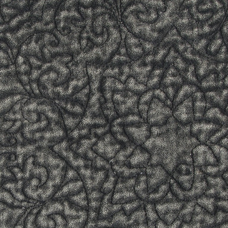 Dark Gray Central Medallion Throw Pillow