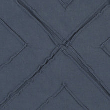 靛藍別針塔克鑽石圖案抱枕