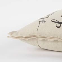 Gray Cream Grateful Heart Decorative Throw Pillow