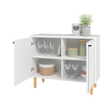 Iko White Modern Sideboard Double Door Cabinet