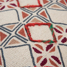 Brown Ivory Tribal Textured Pillow