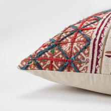 Brown Ivory Tribal Textured Pillow