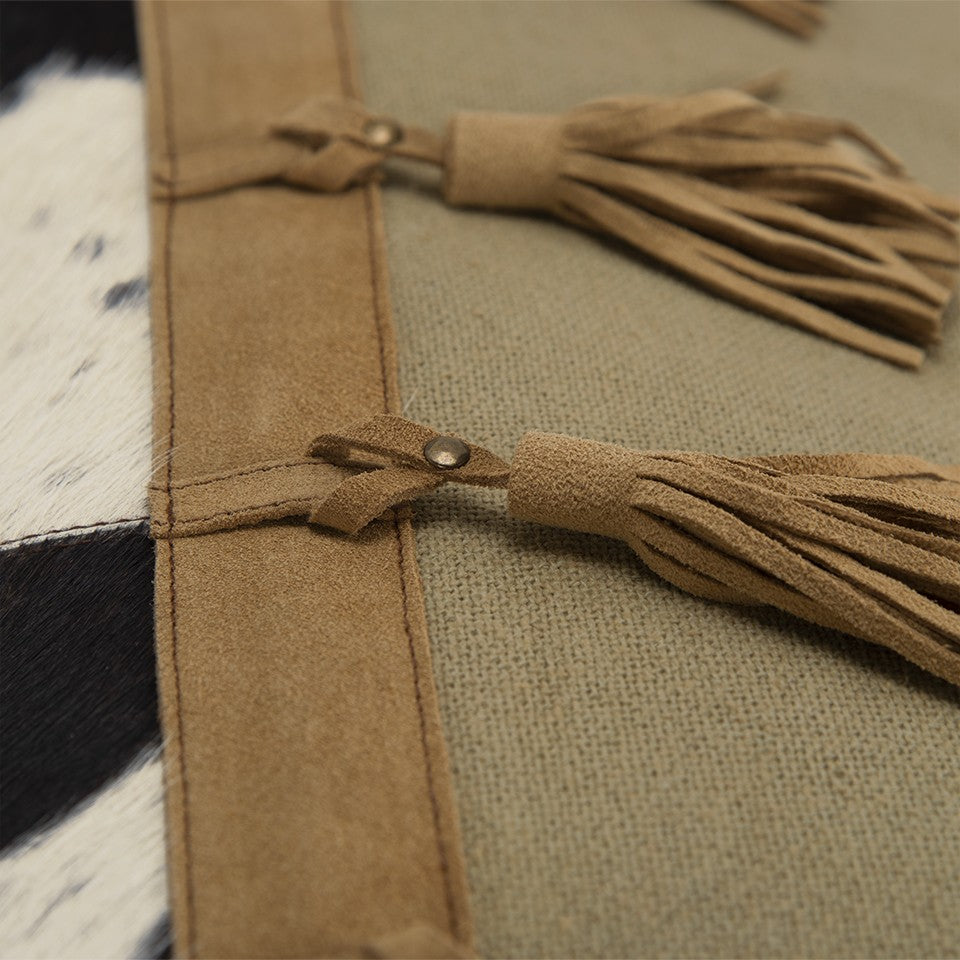 棕色流蘇裝飾裝飾抱枕