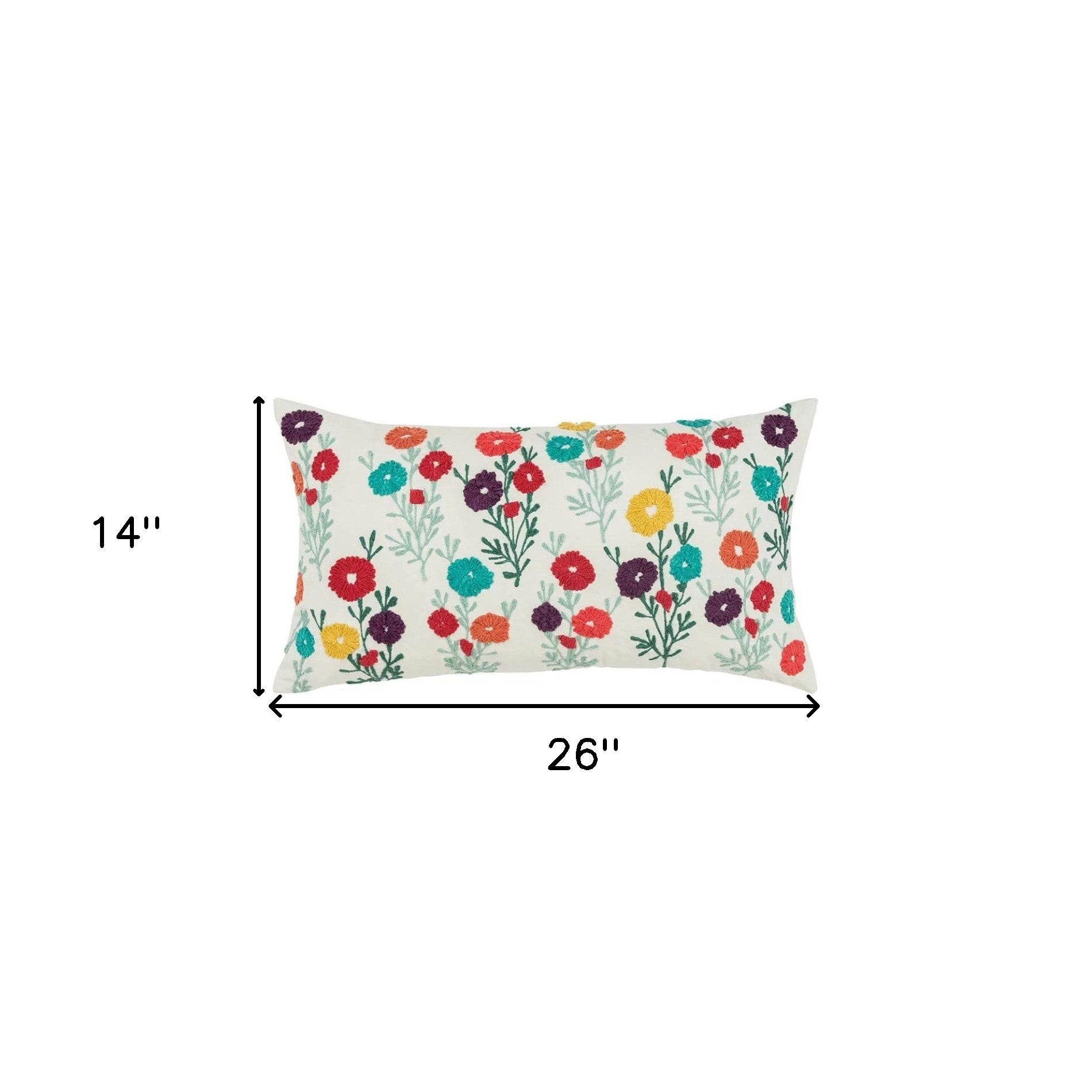 Beige Navy Distressed Retro Modern Lumbar Pillow