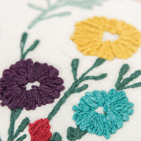 Beige Navy Distressed Retro Modern Lumbar Pillow