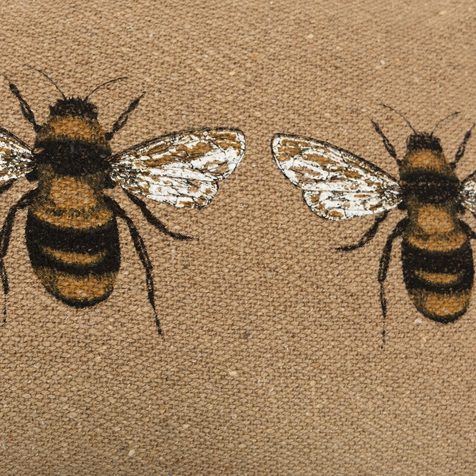 Cojín lumbar decorativo Tan Honeybees Trio