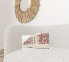 Cojín Lumbar Bandas Textura Marrón Beige