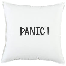 Black and White Flagship Message Throw Pillow