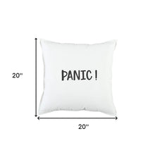 Black and White Flagship Message Throw Pillow
