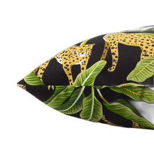 Black Wild Animal Indoor Outdoor Throw Pillow