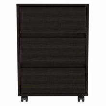 Black Three Drawer Rolling Cabinet
