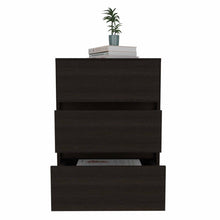 Black Three Drawer Rolling Cabinet