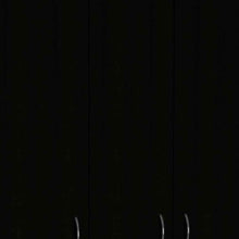 Black and White Three Door Armoire