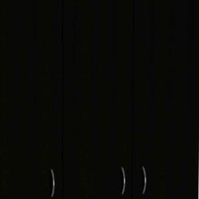 Black and White Three Door Armoire