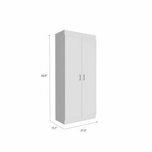 63” Classic White Pantry Cabinet with Two Full Size Doors