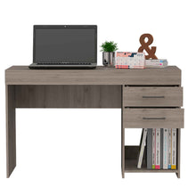Deon Light Gray Two Drawer Computer Desk