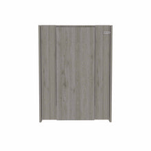 Modern Gray Retractable Desk or Bar Cabinet