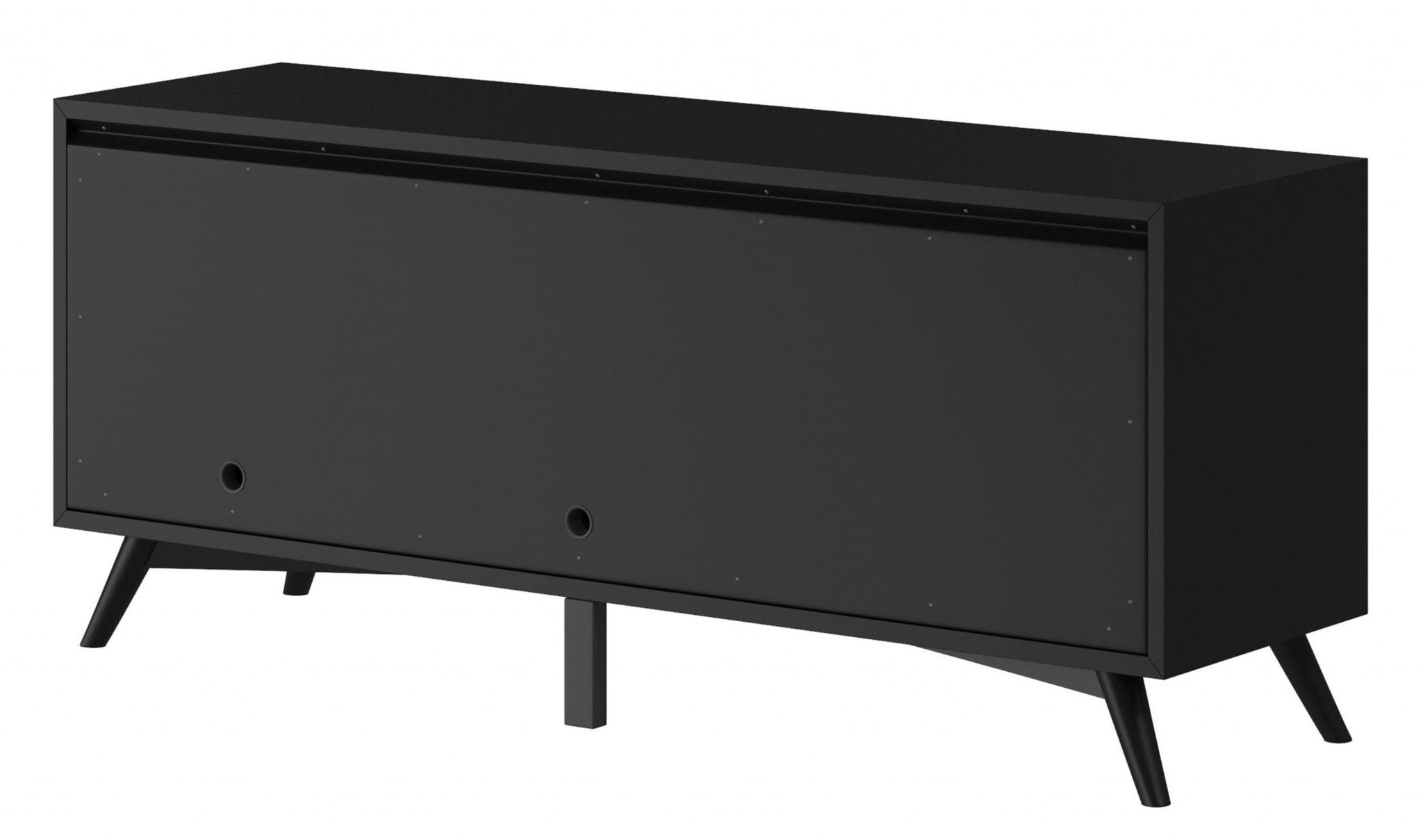 Flair 64" Black Mid Century Mod TV Console