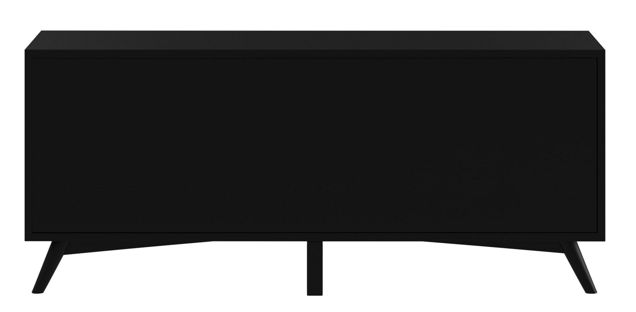 Flair 64" Black Mid Century Mod TV Console
