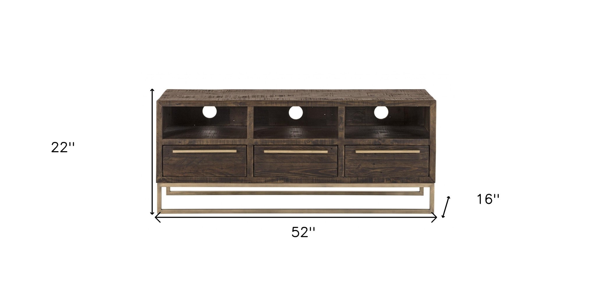 Contemporary Industrial Style TV Console