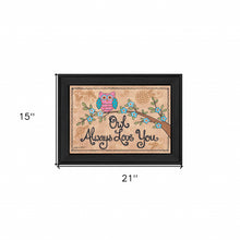 Owl Always Love You Black Framed Print Wall Art