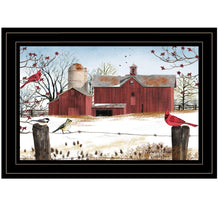 Winter Days Black Framed Print Wall Art