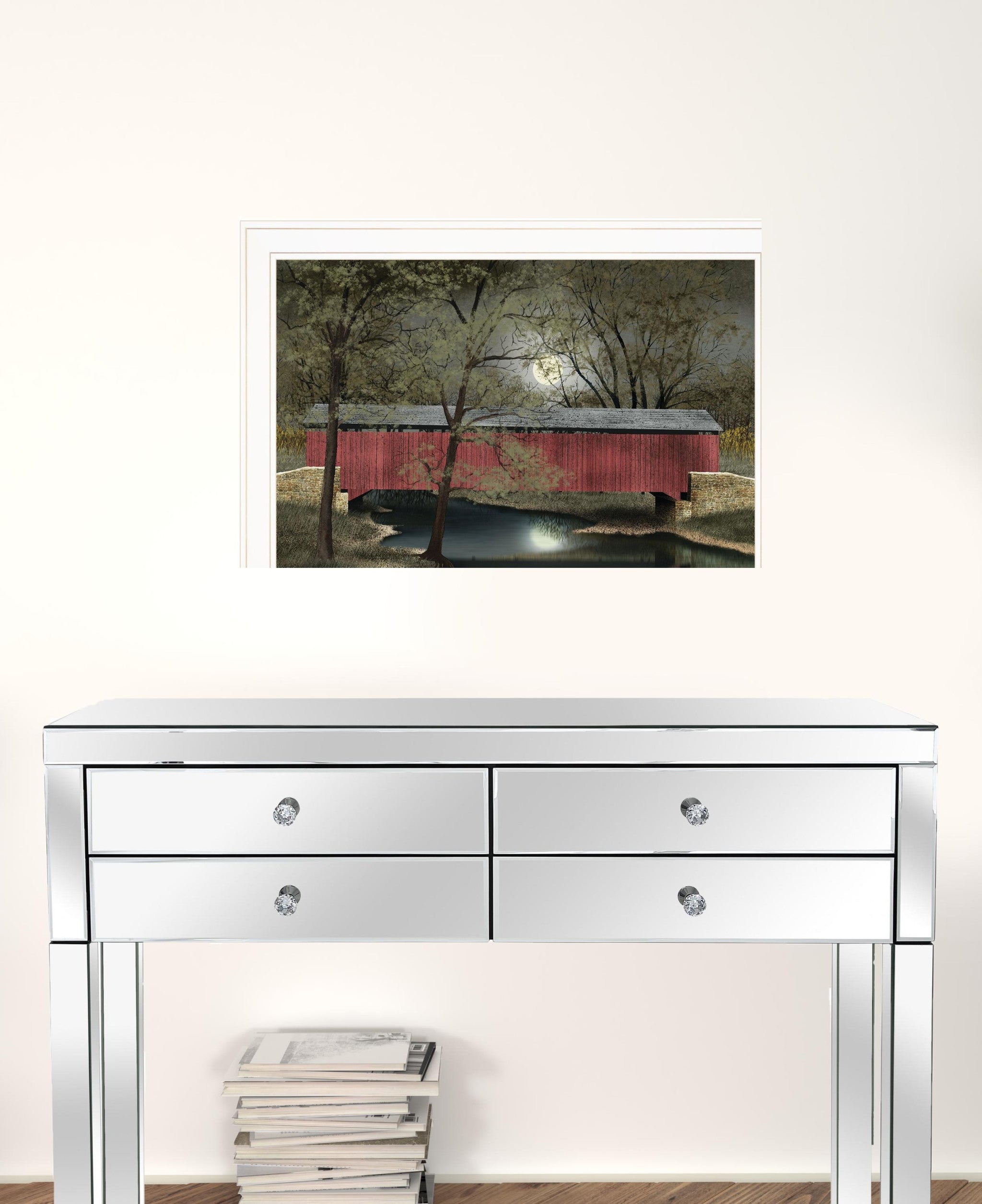 Warm Summers Eve 5 White Framed Print Wall Art