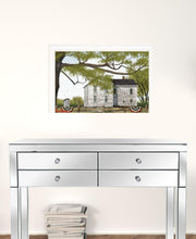 Vintage White Farmhouse Framed Print Wall Art