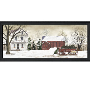 Christmas Trees For Sale 5 Black Framed Print Wall Art