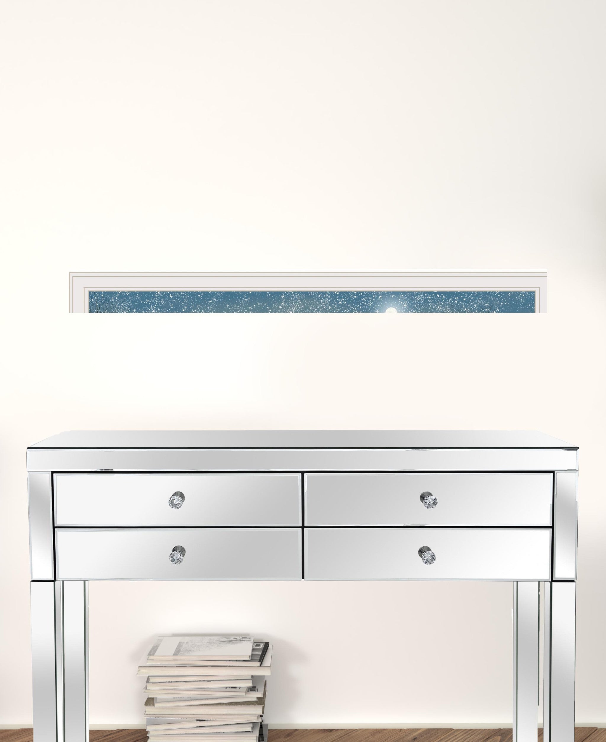 Winter On The Farm 3 White Framed Print Wall Art