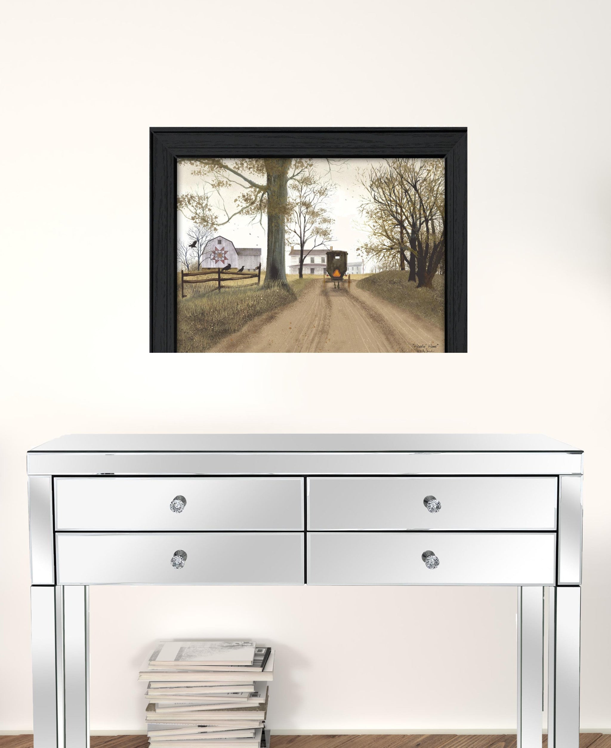 Headin Home 8 Black Framed Print Wall Art