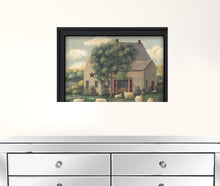 Wooly Sheep Black Framed Print Wall Art