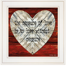 Measure Of Love 1 White Framed Print Wall Art