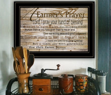 A Farmers Prayer 2 Black Framed Print Wall Art